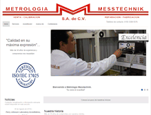 Tablet Screenshot of metrologiamesstechnik.com